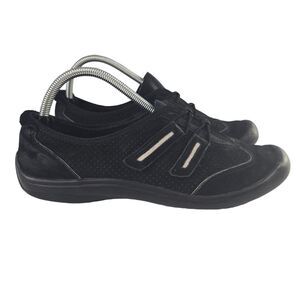 SoftShoe by Medicus Amanda 136160 Womens 10M Black Leather‎ Slip On